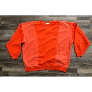 Gilded Intent Pieced Reverse Fleece Pullover One Size Orange